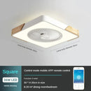 GobekUsa Low Profile Wood Ceiling Fan Light with Remote Control LED Indoor Air Circulator
