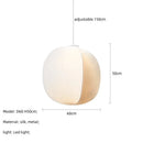 GobekUsa Japanese Silk Pendant Lights for Wabi Sabi Nordic Chandeliers and Home Decoration
