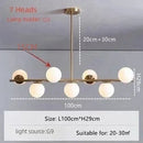 GobekUsa Bean Glass Chandelier: Modern Magic Lighting for Kitchen Living Room Bedroom