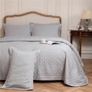 GobekUsa Egyptian Cotton Quilt Set, Reversible Bedspread, Luxe Coverlet, 3Pcs