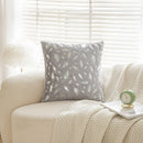 GobekUsa Bronzed Feather Style Plush Pillowcase - Festive Home Decor