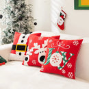 GobekUsa Embroidered Christmas Pillow Cases for Festive Decor