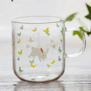 GobekUsa Killer Whale Glass Coffee Mug 350ml: Cute Polar Bear Tea Cup Heat Resistant Glass Beer Mug