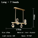 GobekUsa Crystal Chandelier LED Pendant Lights High-end Nordic Modern Style Indoor Lighting
