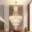 GobekUsa Elegant Crystal Duplex Chandelier for Livingroom, Hotel, and Villa