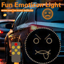 GobekUsa Funny Emoticon LED Sign Light with Remote Control for Car Back Window