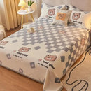 GobekUsa Cartoon Flannel Blanket: Cozy All-Season Sofa Cover & Bed Sheet