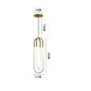 GobekUsa LED U-shaped Bar Chandelier for Dining Living Bedroom - Nordic Minimalist Style
