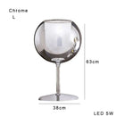 GobekUsa Gold Chrome Glass Table Decor Lamp for Luxury Living Room, Villa, Store, Cafe