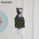 GobekUsa Kids Animal Pendant Lamp: Rabbit Lion Cat LED Ceiling Light Fixture