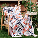 GobekUsa Boho Geometric Summer Blanket - Thin & Breathable Quilt for Children and Adults