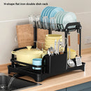 GobekUsa 2 Tier Dish Drainer Storage Rack for Kitchen Countertop Organization