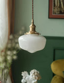 GobekUsa Glass Shade LED Pendant Lamp: Modern Minimalist Lighting for Bedroom, Kitchen, and Bar