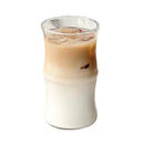 GobekUsa Glass Bamboo Knot Mug - Cute Clear Glass Coffee Cup for Hot or Cold Drinks