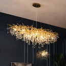 GobekUsa Gold Crystal Ceiling Chandelier for Elegant Home Lighting
