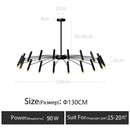 GobekUsa LED Chandelier: Modern Nordic Design for Living Room, Bedroom, Office, Study - Home Décor Lighting
