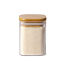 GobekUsa Glass Jar with Bamboo Lid - Food Storage Container for Tea, Coffee, and More