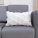 GobekUsa Fluffy Embroidery Diamond Cushion Cover for Home Decor - 45x45cm