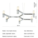 GobekUsa Crown Major Chandelier: Modern Luxury LED Light for Kitchen, Hotel, Living Room