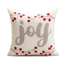 GobekUsa Christmas Day Embroidered Pillowcase for Living Room Sofa, Party Decor