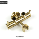 GobekUsa Brass Bidet Shower Head with Double Outlet Angle Valve