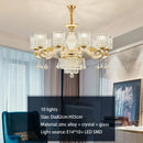 GobekUsa Crystal Ceiling Chandelier: Modern European Style, High-class Luxury for Living Room, Dining Room