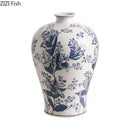 GobekUsa Blue White Porcelain Vase Plant Pots Room Decor Flowers Arrangement
