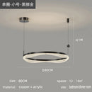 GobekUsa LED Ring Pendant Chandelier for Living Room Bedroom and Dining Room