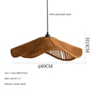 GobekUsa Japanese Hemp Knit Pendant Light E27 LED Lamp - Nordic Wabi Sabi Style
