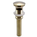 GobekUsa Brushed Gold Basin Faucet: Brass Antique Sink Faucet, 3 Hole Waterfall Bathroom Tap