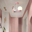 GobekUsa Kids Room Cartoon Eye Protection LED Ceiling Light Fixture