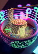 GobekUsa Japanese Food Neon Posters Canvas Painting for Home Kitchen Decor