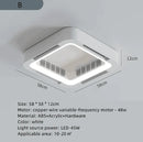 GobekUsa Bladeless Ceiling Fan Light Remote Control LED Circulator for Bedroom Living Room