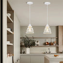 GobekUsa Iron Cage Ring Chandelier Pendant Light for Kitchen Living Room