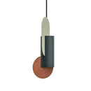 GobekUsa Green Cylindrical LED Pendant Light - Nordic Modern Single Head Hanging Lamp