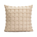 GobekUsa Geometric Cotton Embroidered Pillow Case with Tufted Fringe, Decorative Sofa Cushion Cover