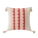GobekUsa Boho Geometric Tassel Cushion Cover Cotton Linen Crochet Pillowcase
