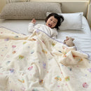 GobekUsa Kids Cartoon Printed Cooling Summer Blanket - Soft Lightweight Comforter