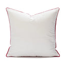 GobekUsa Christmas Bow Patchwork Velvet Pillow Cover Set for Festive Home Decor