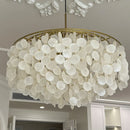 GobekUsa Aeolian Bells Shell Chandelier for Mediterranean Living Room, Shop, Bar, and Restaurant