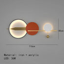 GobekUsa Art Deco LED Wall Lamp 70/120cm Metal Sconce for Bedroom Parlor Hotel
