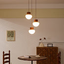 GobekUsa Hemp Rope LED Pendant Light - Nordic Glass Hanging Lamp for Home Decor