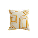 GobekUsa Geometric Tufted Tassel Cushion Cover - Modern Boho Sofa Decor