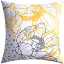 GobekUsa Blue Floral Cushion Cover 45x45cm for Modern Home Decor & Office Sofa