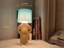 GobekUsa LED Pleats Table Lamp: Unique Bedroom Night Light for Reading, Kids Gift