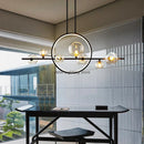 GobekUsa Glass Strip Bubble Chandelier: Unique Magic Bean Pendant Light for Modern Decor