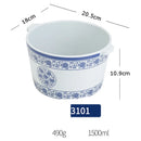 GobekUsa Blue and White Imitation Porcelain Dinner Set