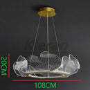 GobekUsa Lotus Leaf Acrylic LED Chandelier Pendant Light for Dining Room, Bedroom, Living Room