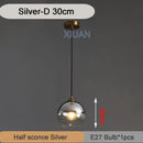 GobekUsa Industrial Glass Pendant Light for Dining Table, Kitchen, Bar, Office - E27