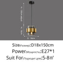 GobekUsa Golden Pendant Lights for Aisle, Restaurant, Bedroom - Nordic Postmodern Minimalist Style